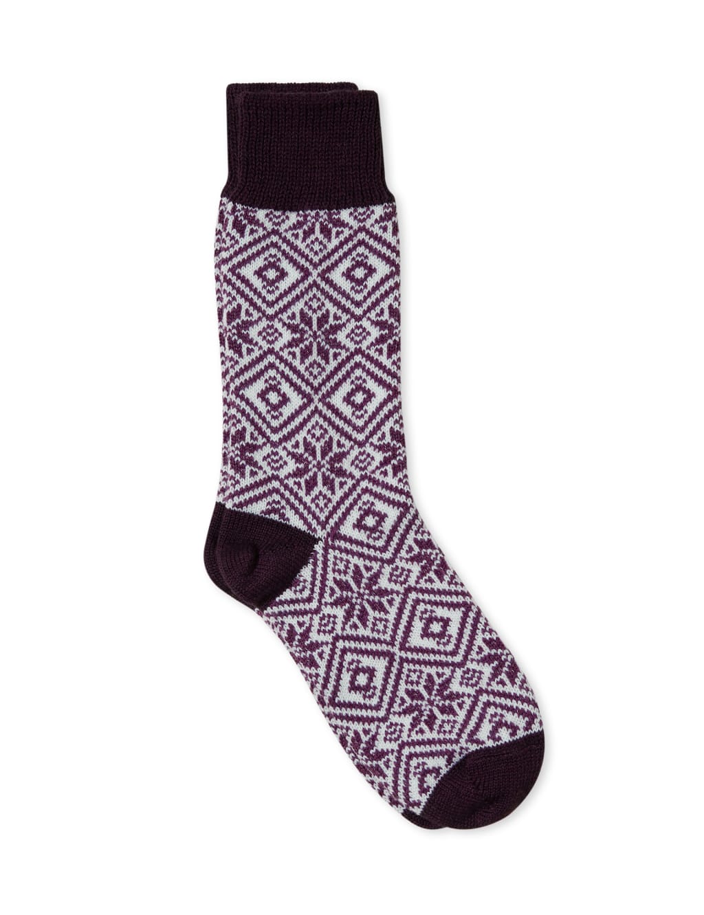 Merino Wool Rich Fair Isle Socks 2 of 2
