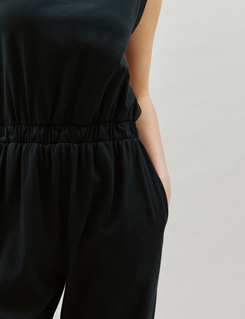 Pure Cotton Sleeveless Waisted Jumpsuit 4 of 5