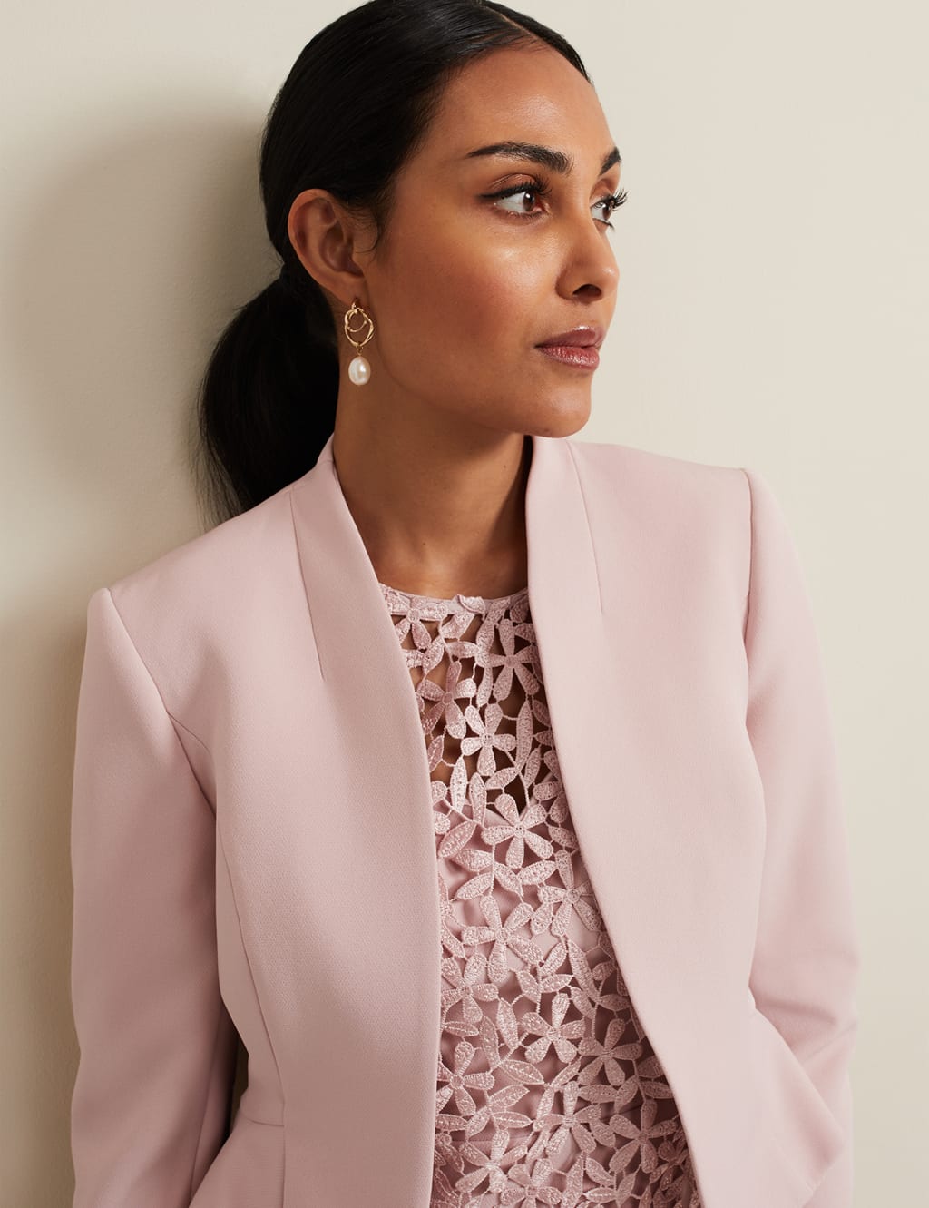 Collarless Short Jacket 6 of 6