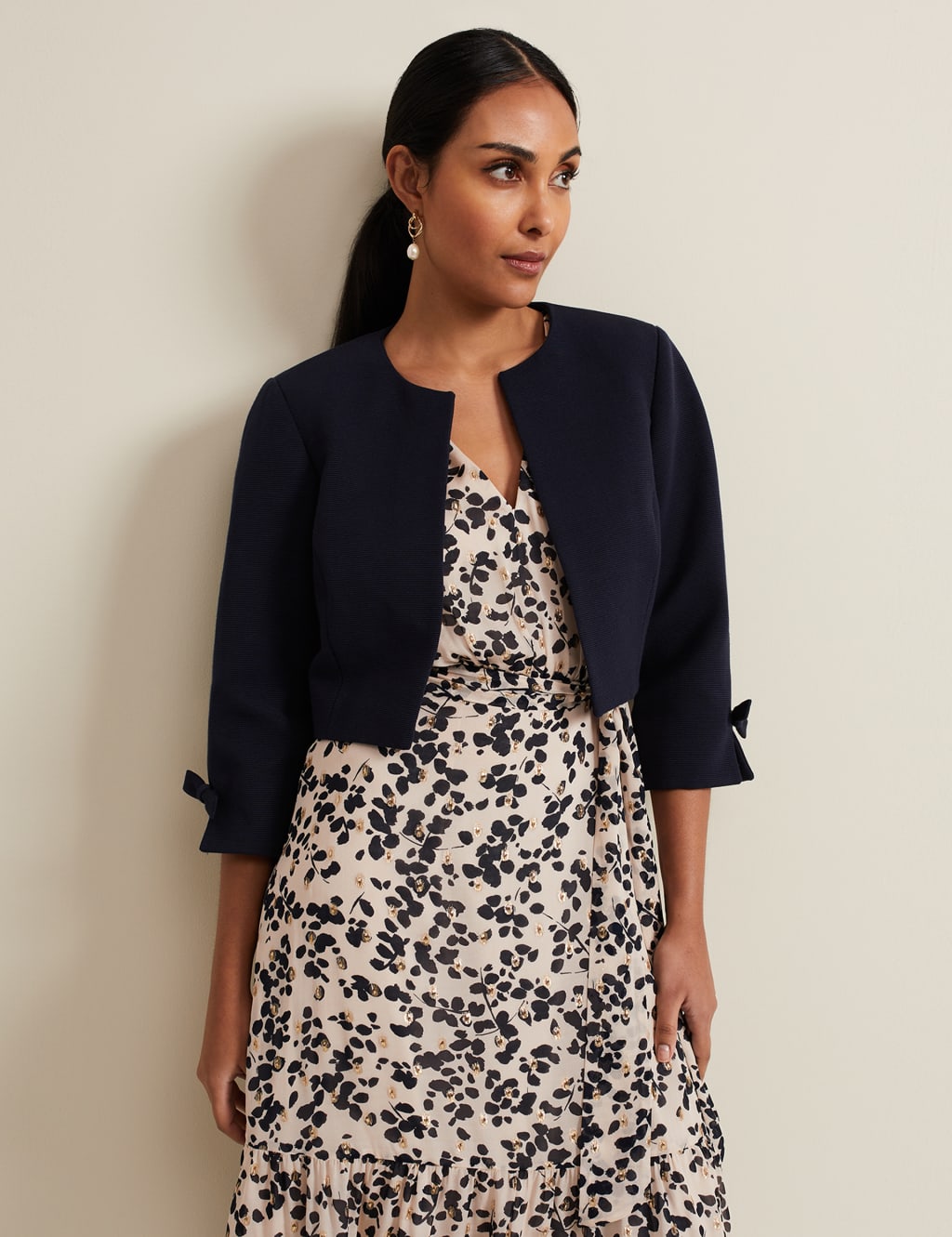 Cotton Rich Textured Short Jacket 1 of 6