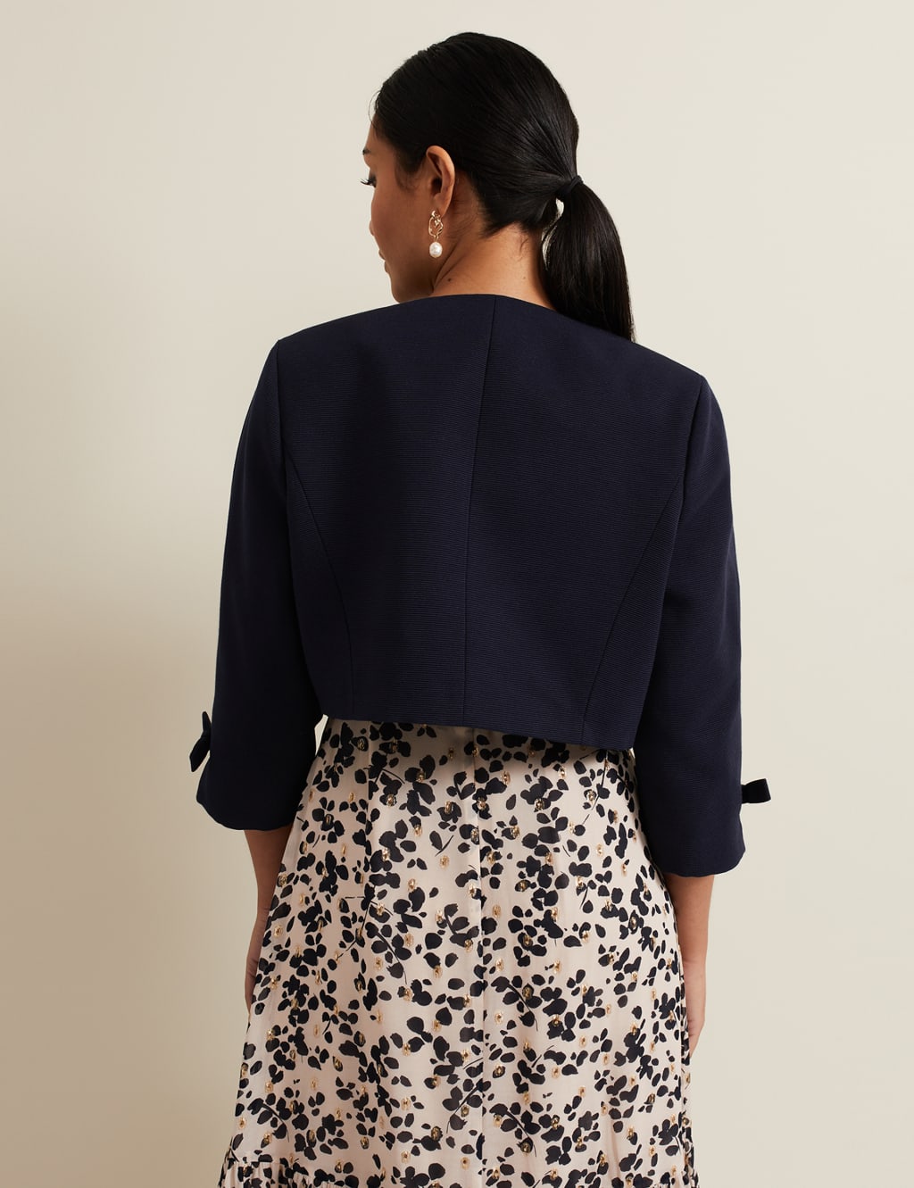Cotton Rich Textured Short Jacket 4 of 6