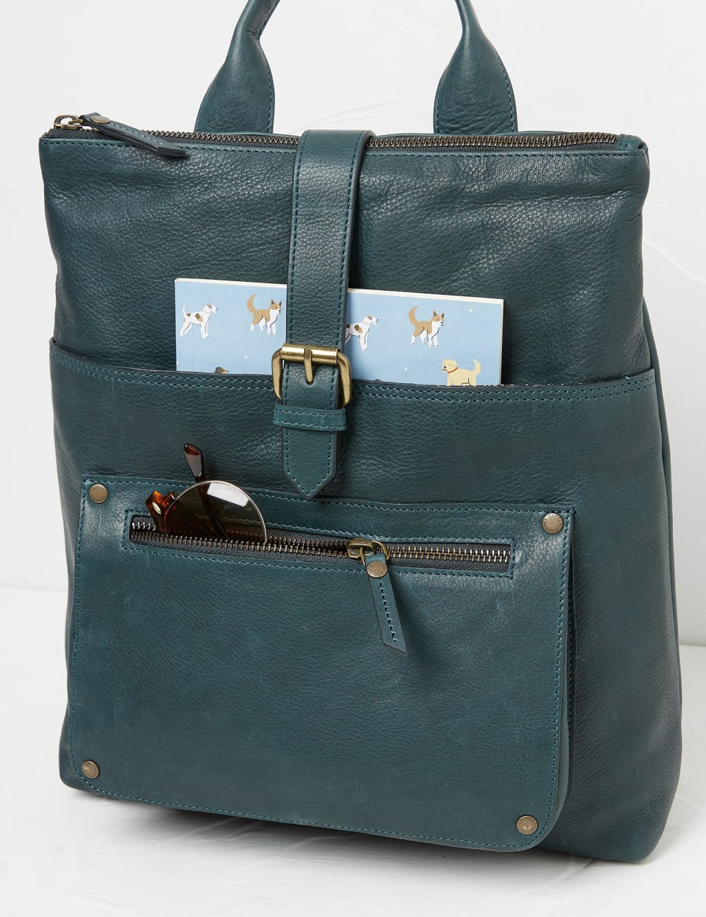 Fat face leather backpack discount