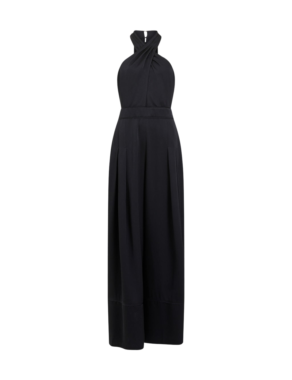 Satin Sleeveless Wide Leg Jumpsuit 2 of 4