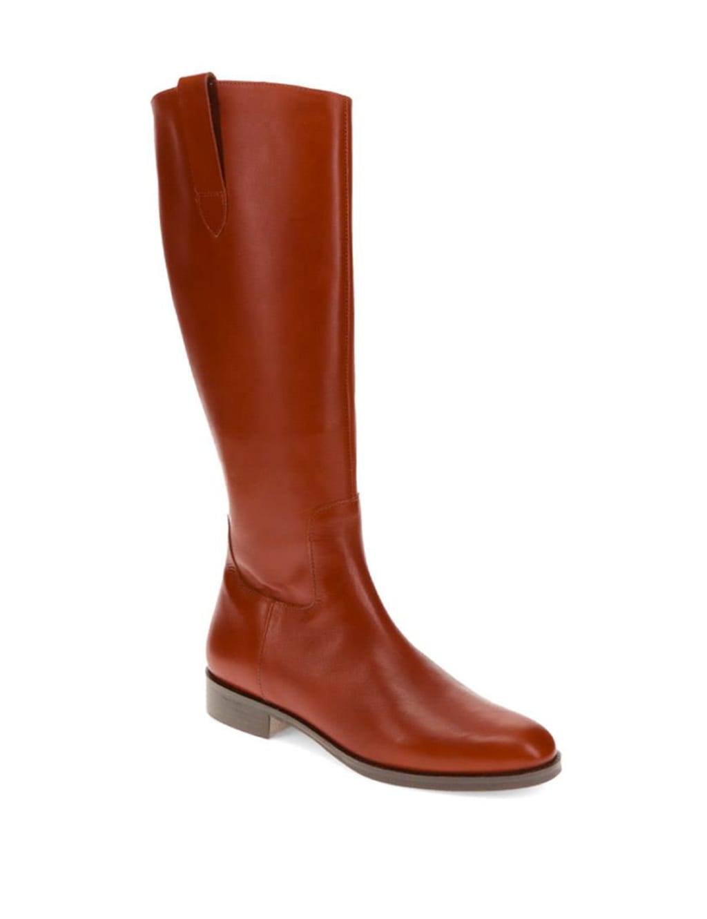 Leather Buckle Flat Knee High Boots 2 of 5