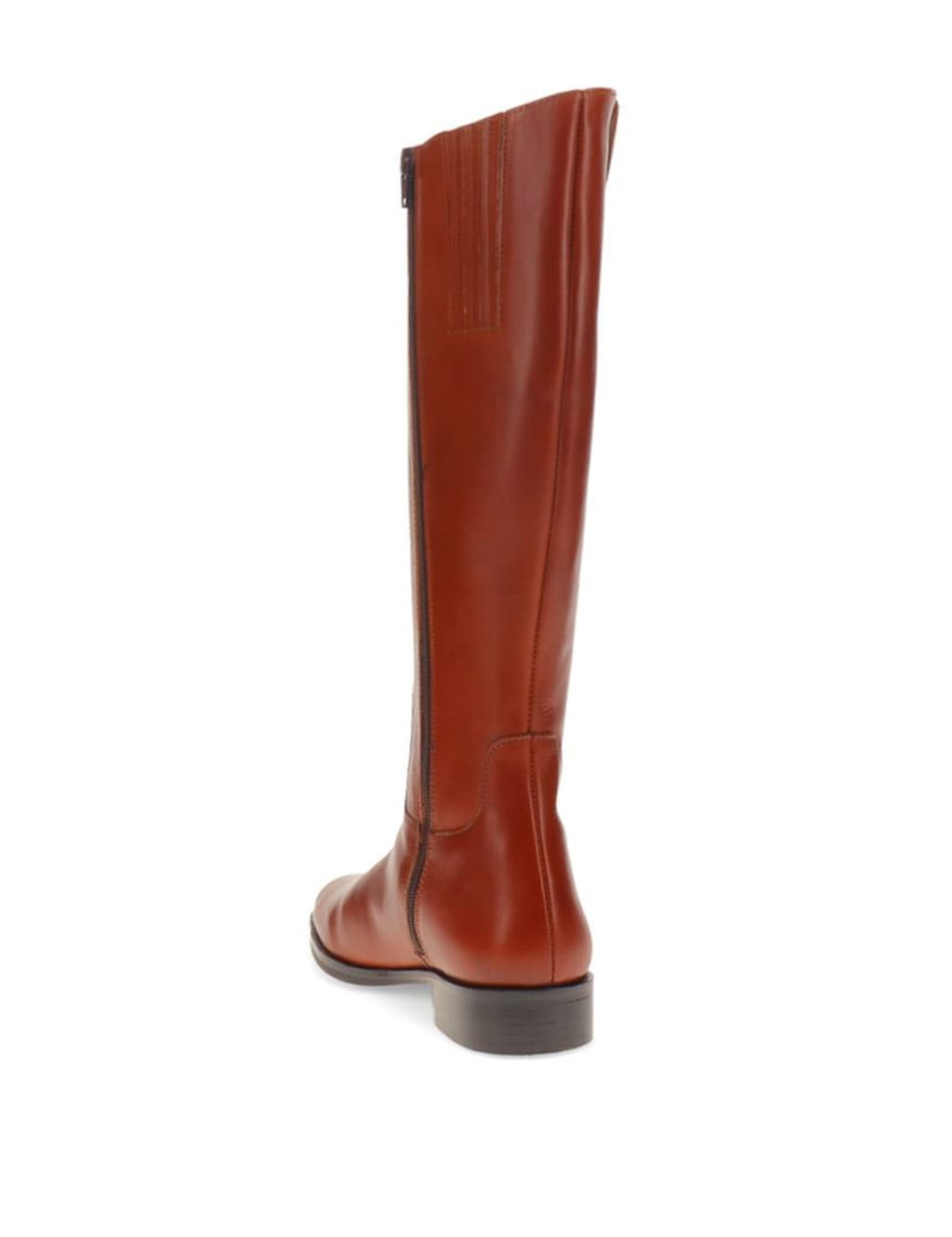 Leather Buckle Flat Knee High Boots 3 of 5