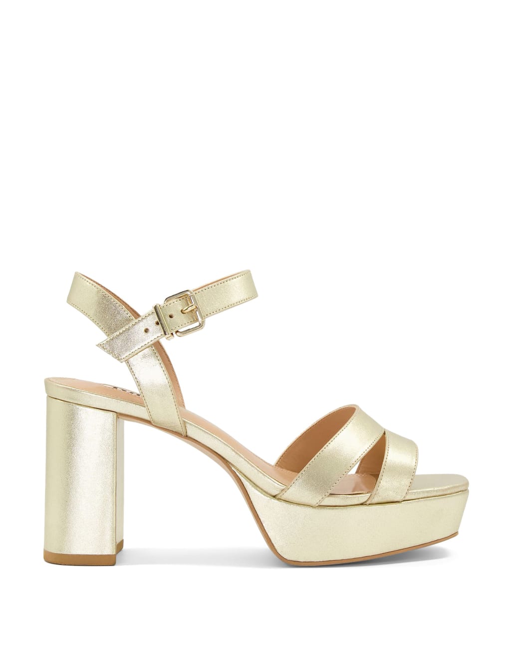 Leather Ankle Strap Platform Sandals Dune London M S