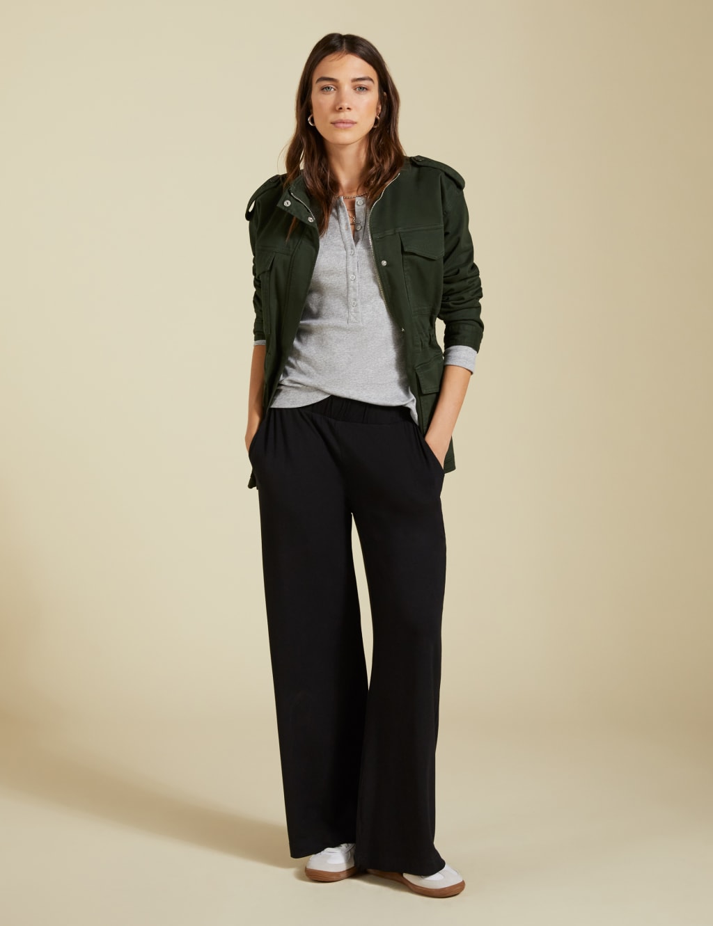 Elasticated Waist Wide Leg Trousers 6 of 6