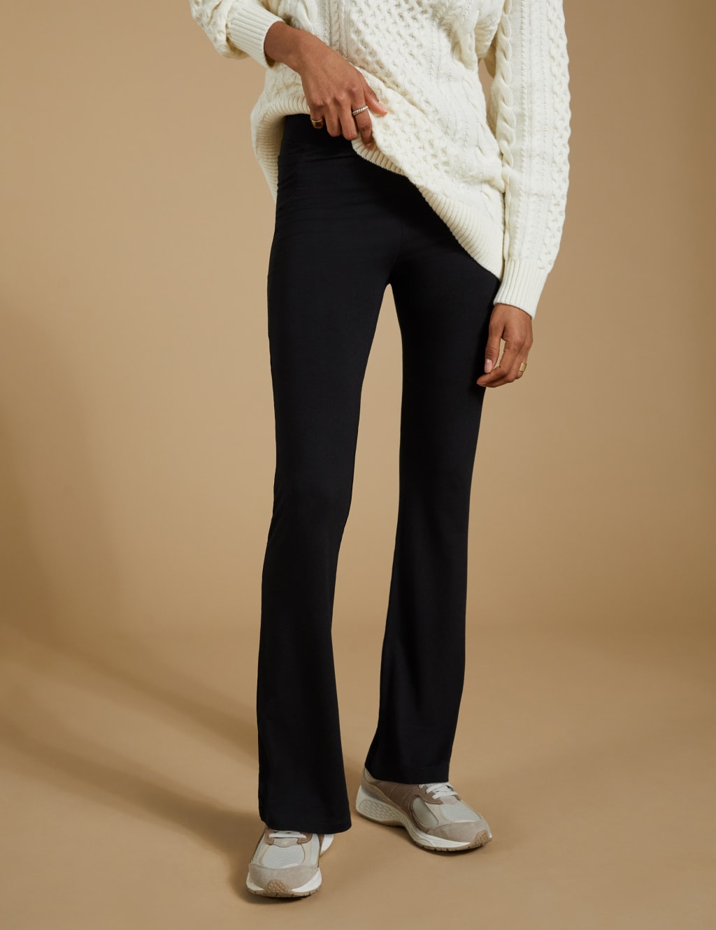 Bootcut black leggings online
