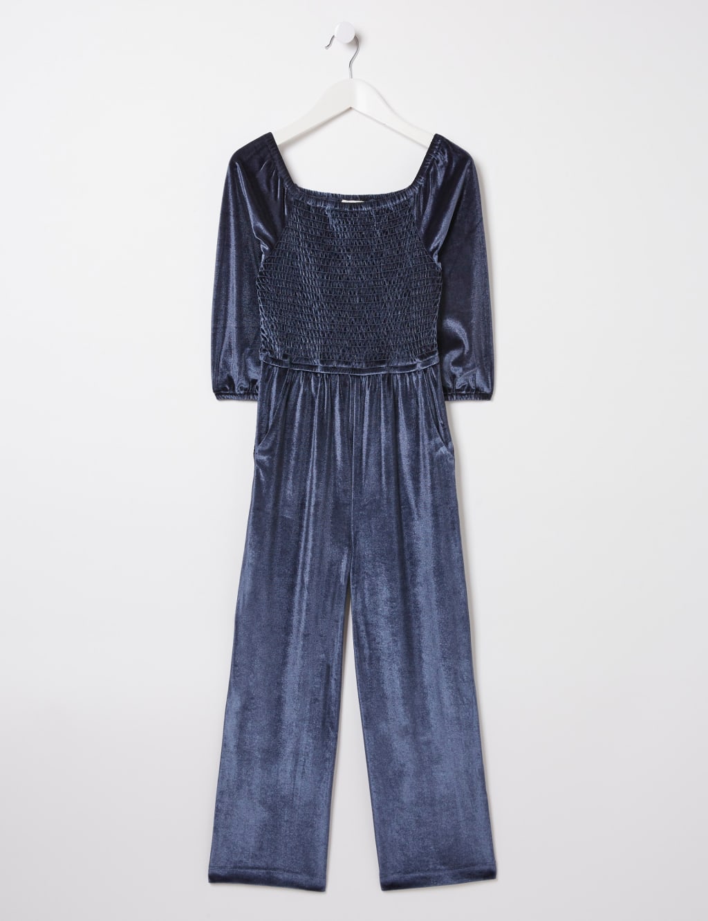 Velvet Shirred Jumpsuit 3 13 Yrs FatFace M S
