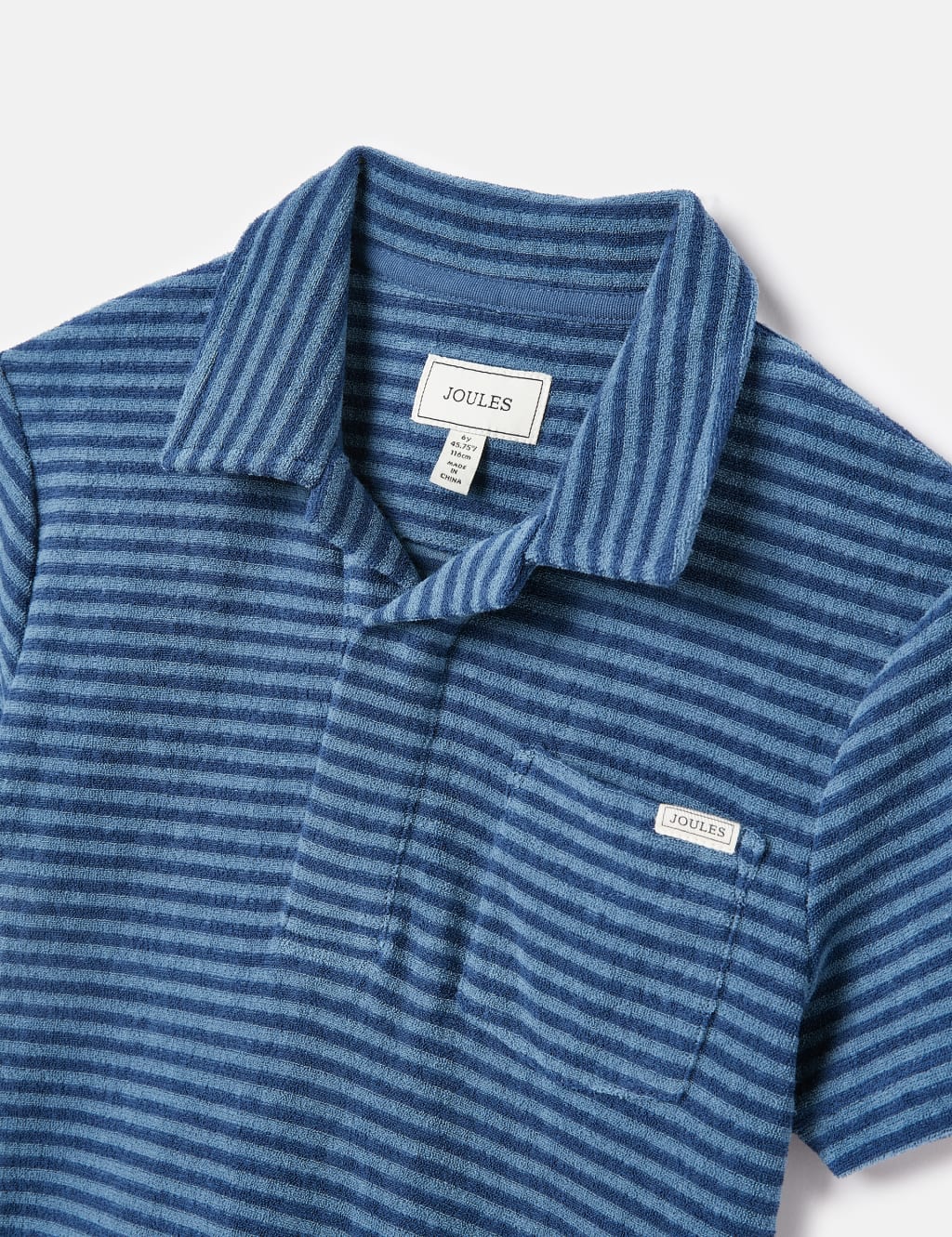 Pure Cotton Towelling Striped Polo Shirt (2-11 Yrs) 3 of 5