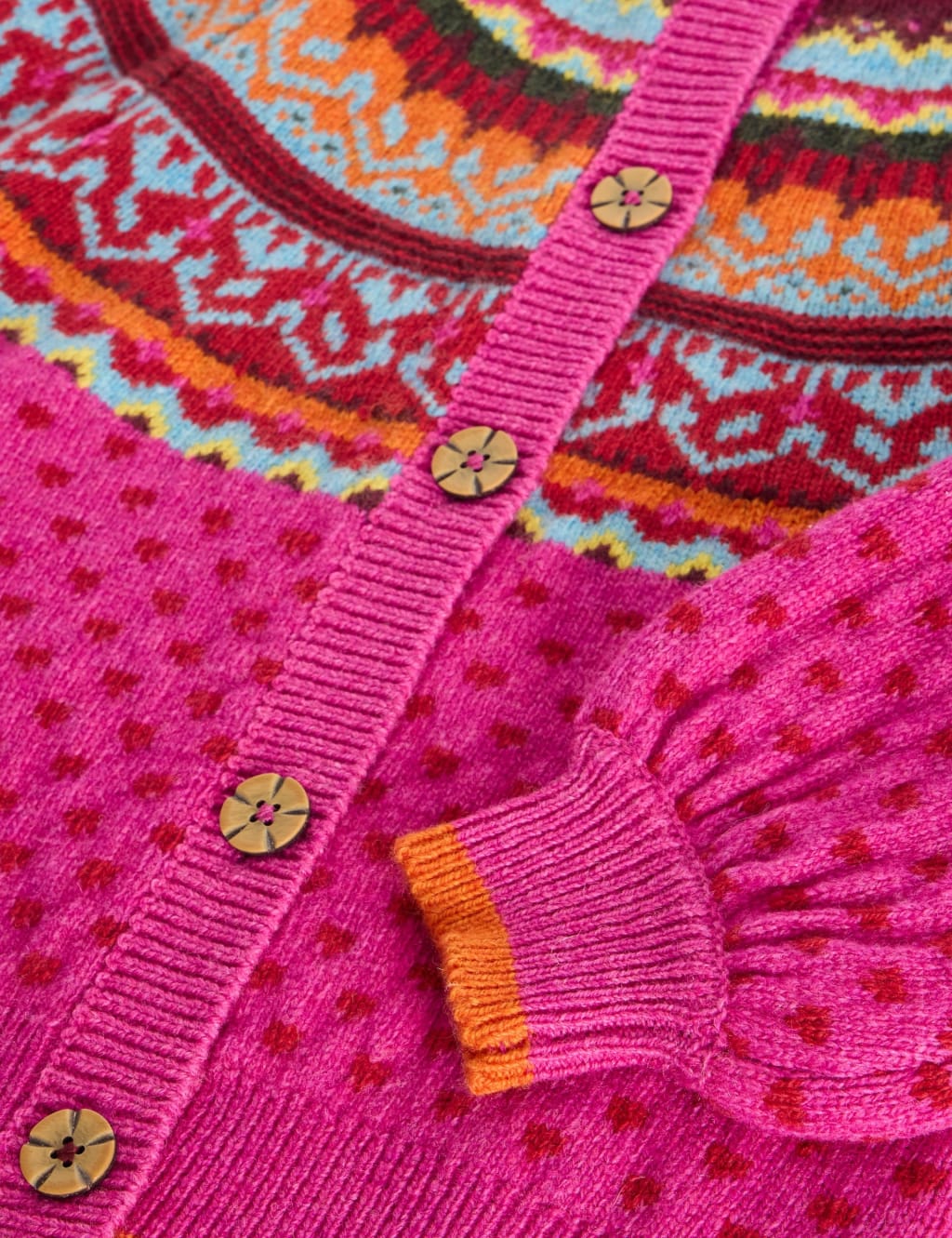 Wool Rich Fair Isle Cardigan (3-10 Yrs) | White Stuff | M&S