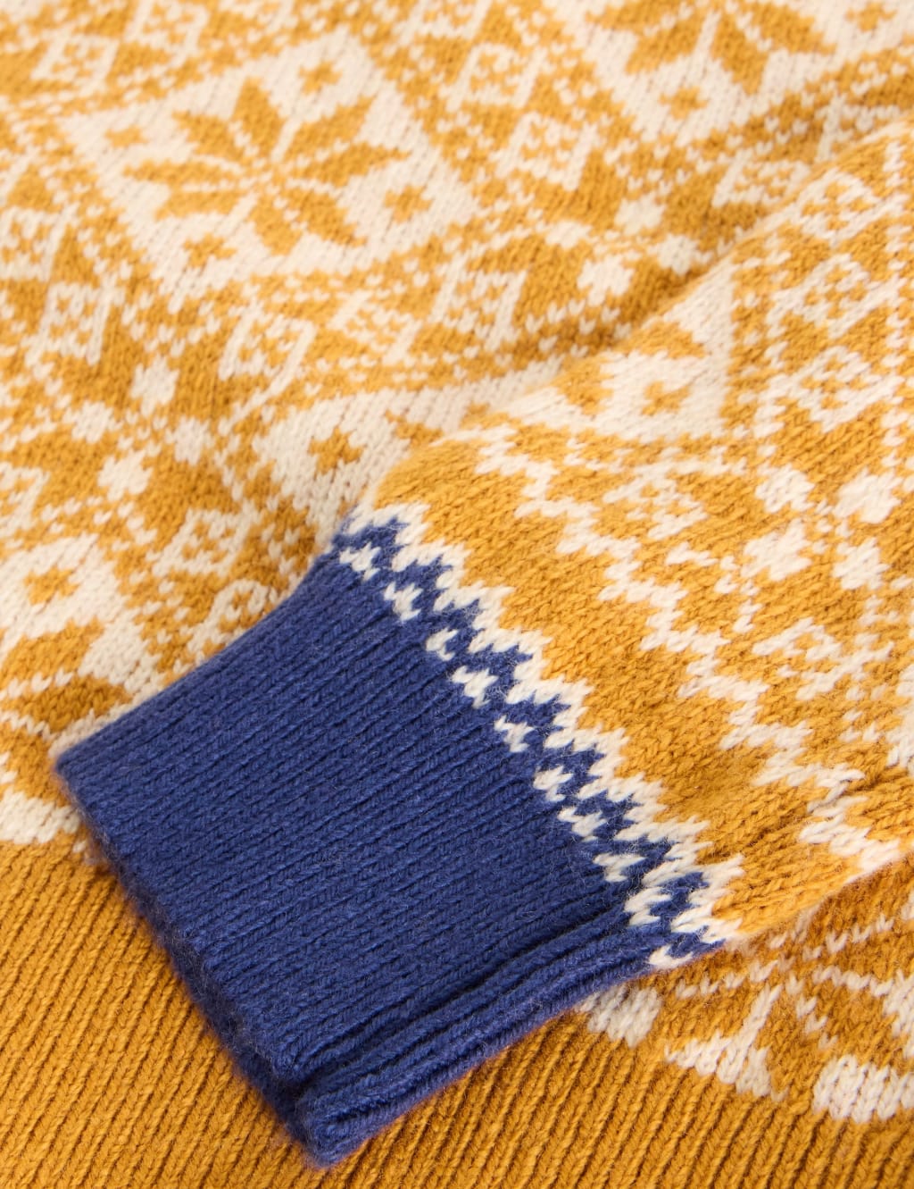 Mustard fair isle jumper shop