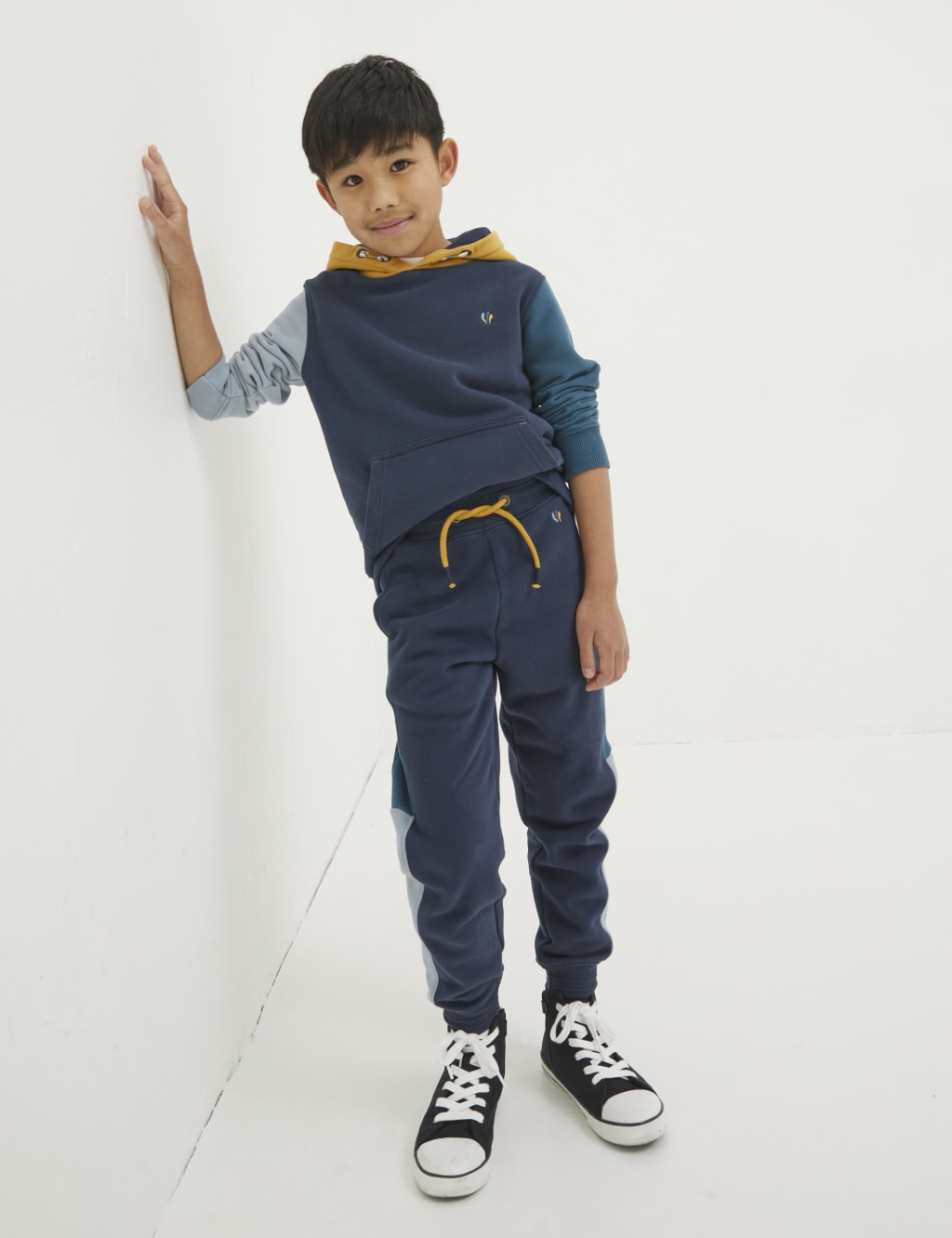 Cotton Rich Colour Block Joggers 3 13 Yrs FatFace M S