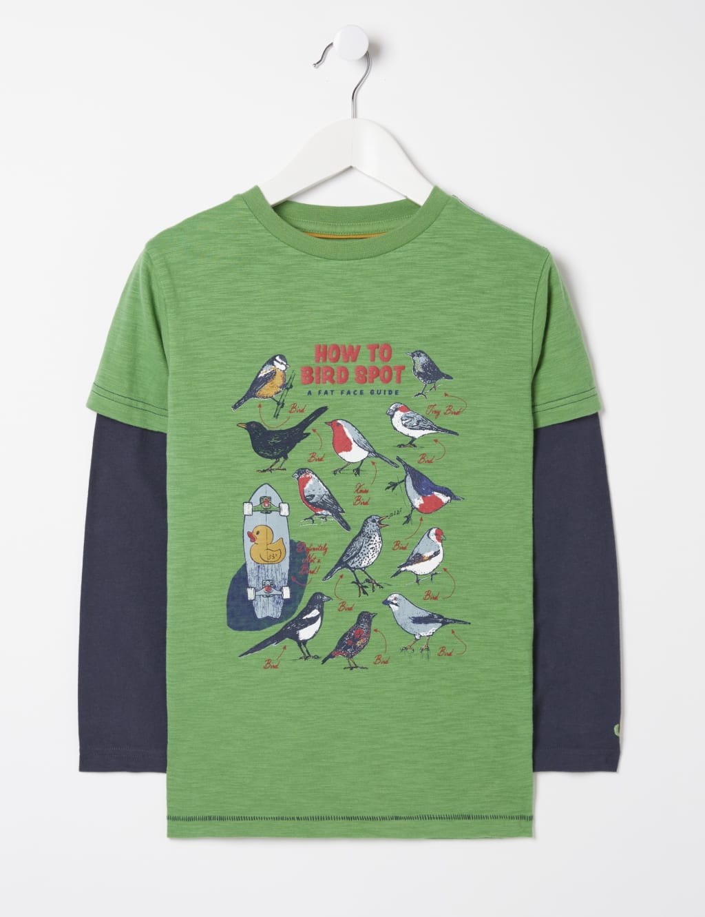 Pure Cotton Bird Print T-Shirts (3-13 Yrs) 2 of 4