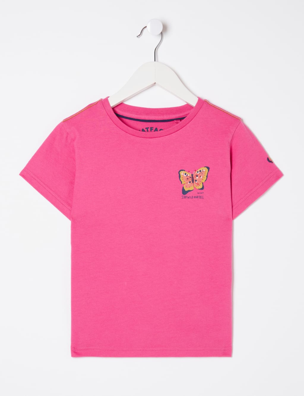 Pure Cotton Butterfly Slogan T-Shirt (3-13 Years) 2 of 5