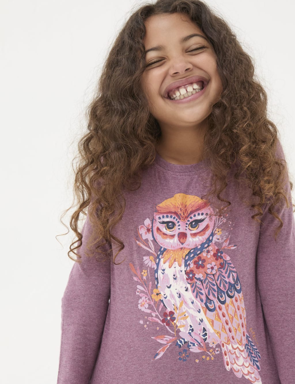 Pure Cotton Owl Pyjamas (3-13 Yrs)