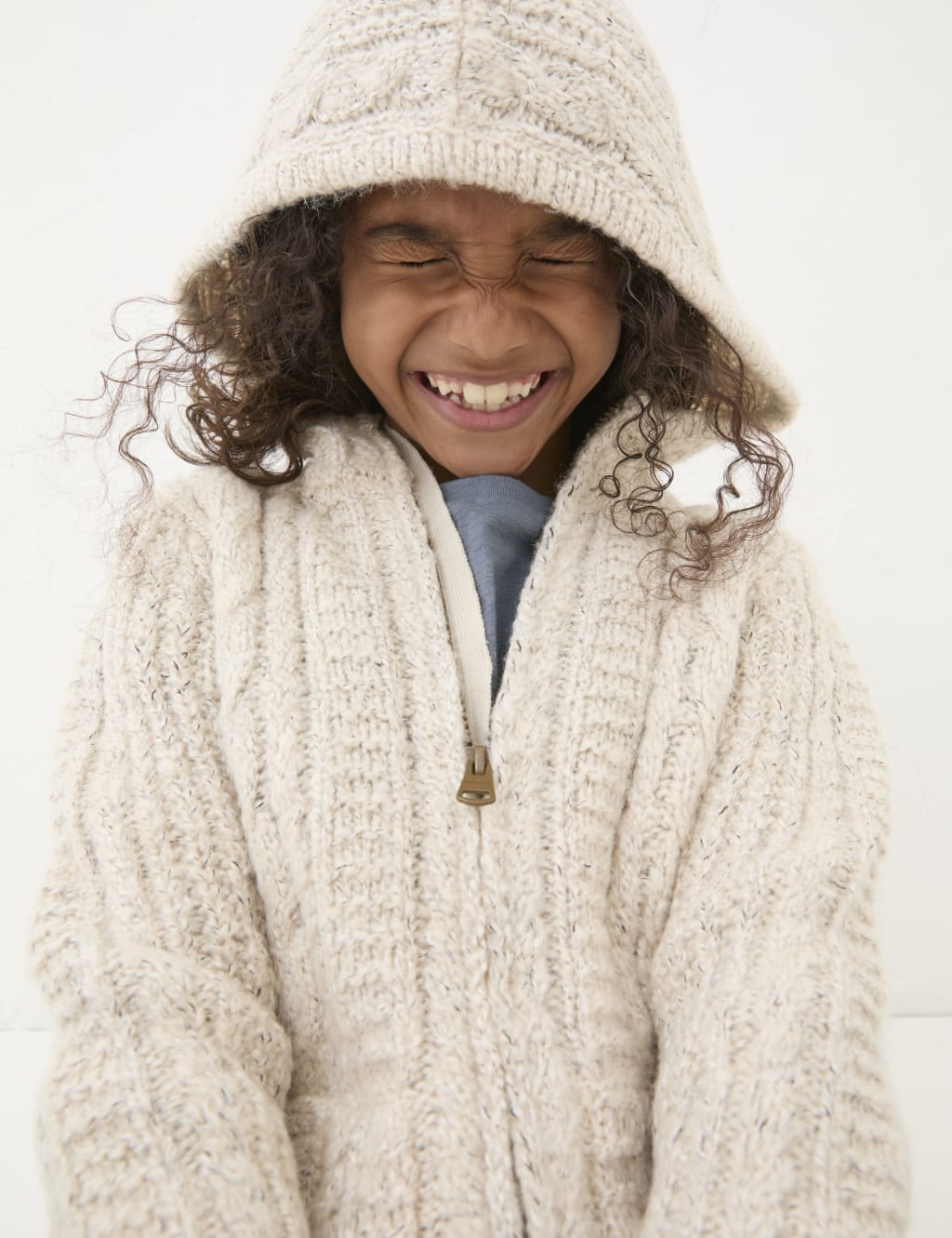 Knitted Zip Hoodie (3-13 Yrs) 4 of 4