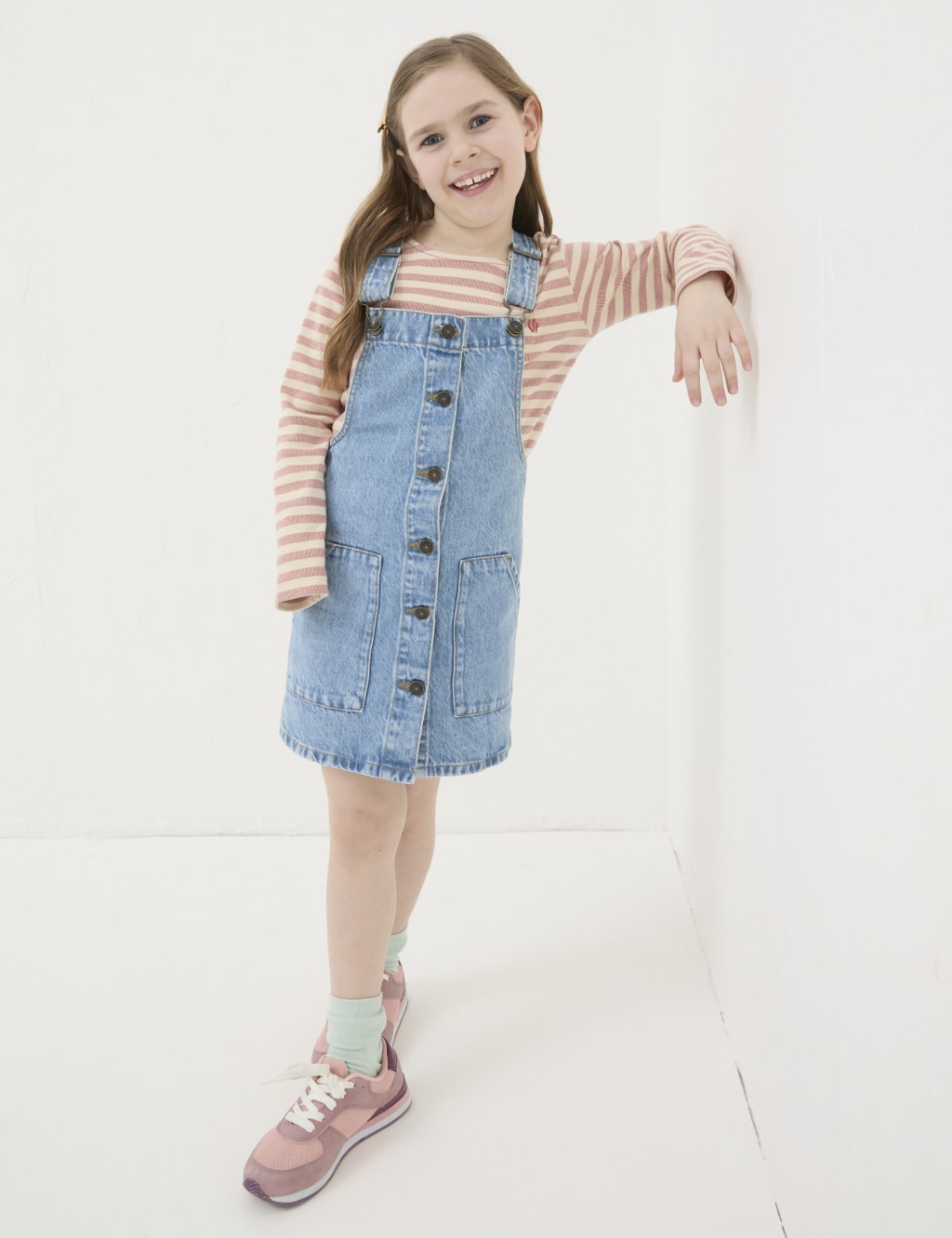 Denim Pinafore Dress 3 13 Yrs FatFace M S
