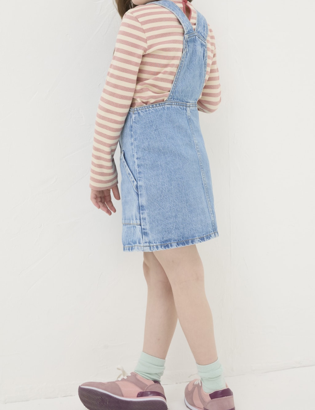 Fat face denim pinafore dress store