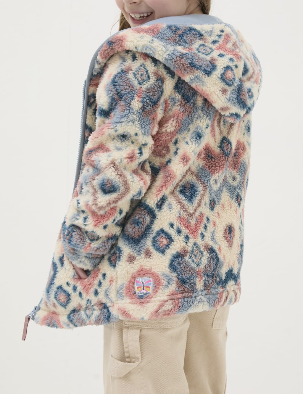 Fleece Geometric Hoodie (3-13 Yrs) 3 of 5