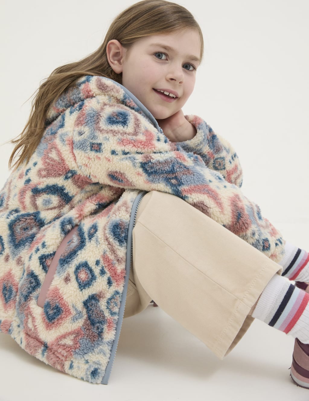 Fleece Geometric Hoodie (3-13 Yrs) 5 of 5