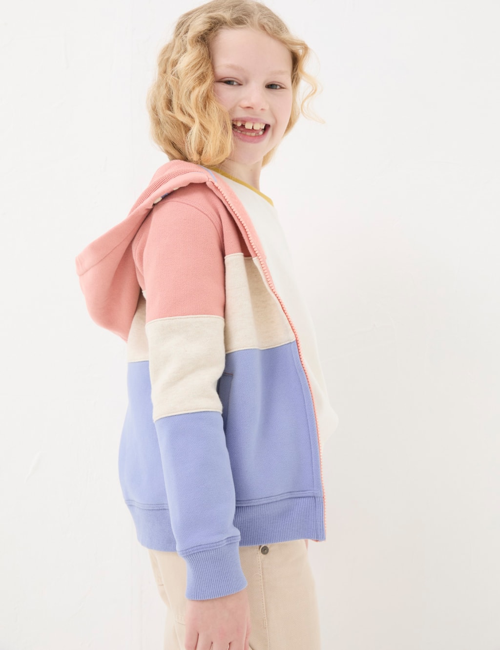 Cotton Rich Colourblock Hoodie (3-13 Yrs) 3 of 4