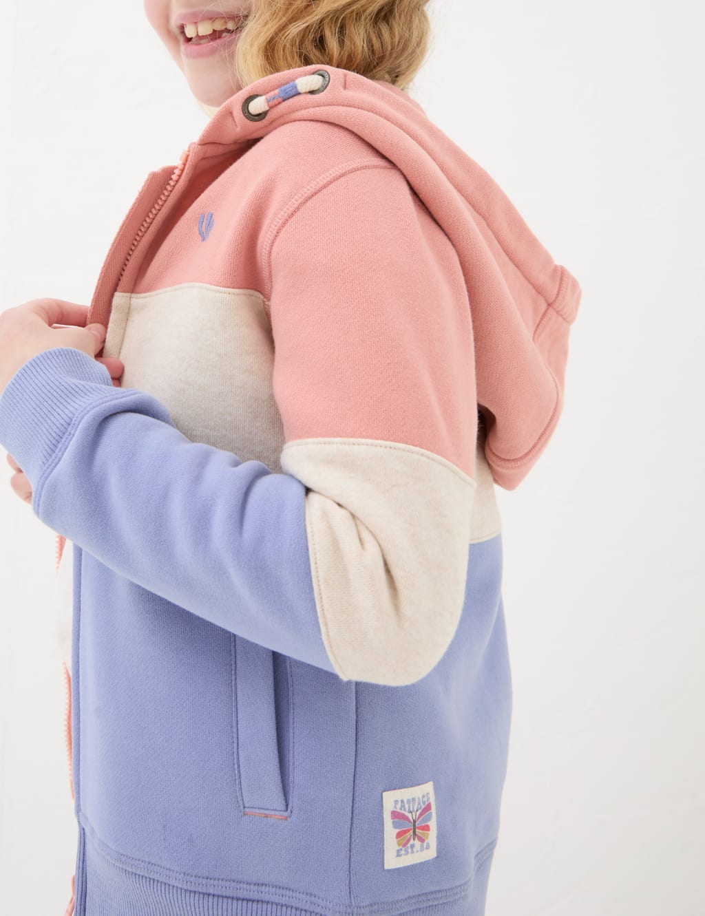 Cotton Rich Colourblock Hoodie (3-13 Yrs) 4 of 4