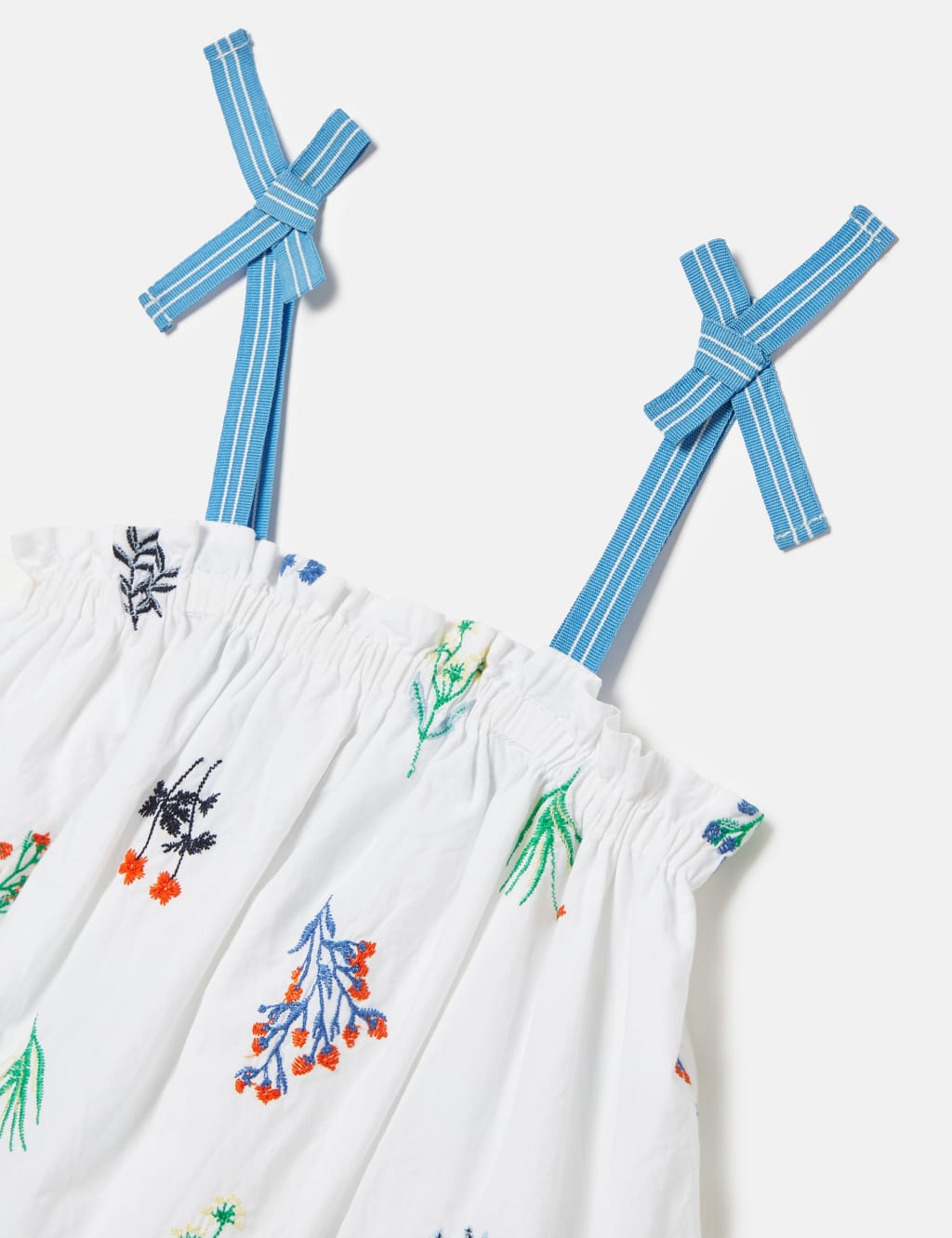 Pure Cotton Flower Embroidered Top (2-12 Yrs) 3 of 5