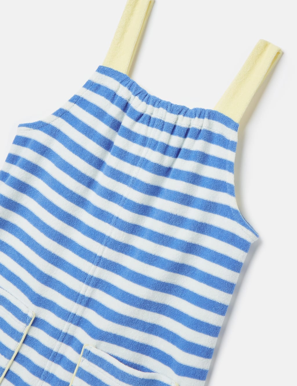 Pure Cotton Towelling Striped Playsuit (2-6 Yrs) 3 of 5