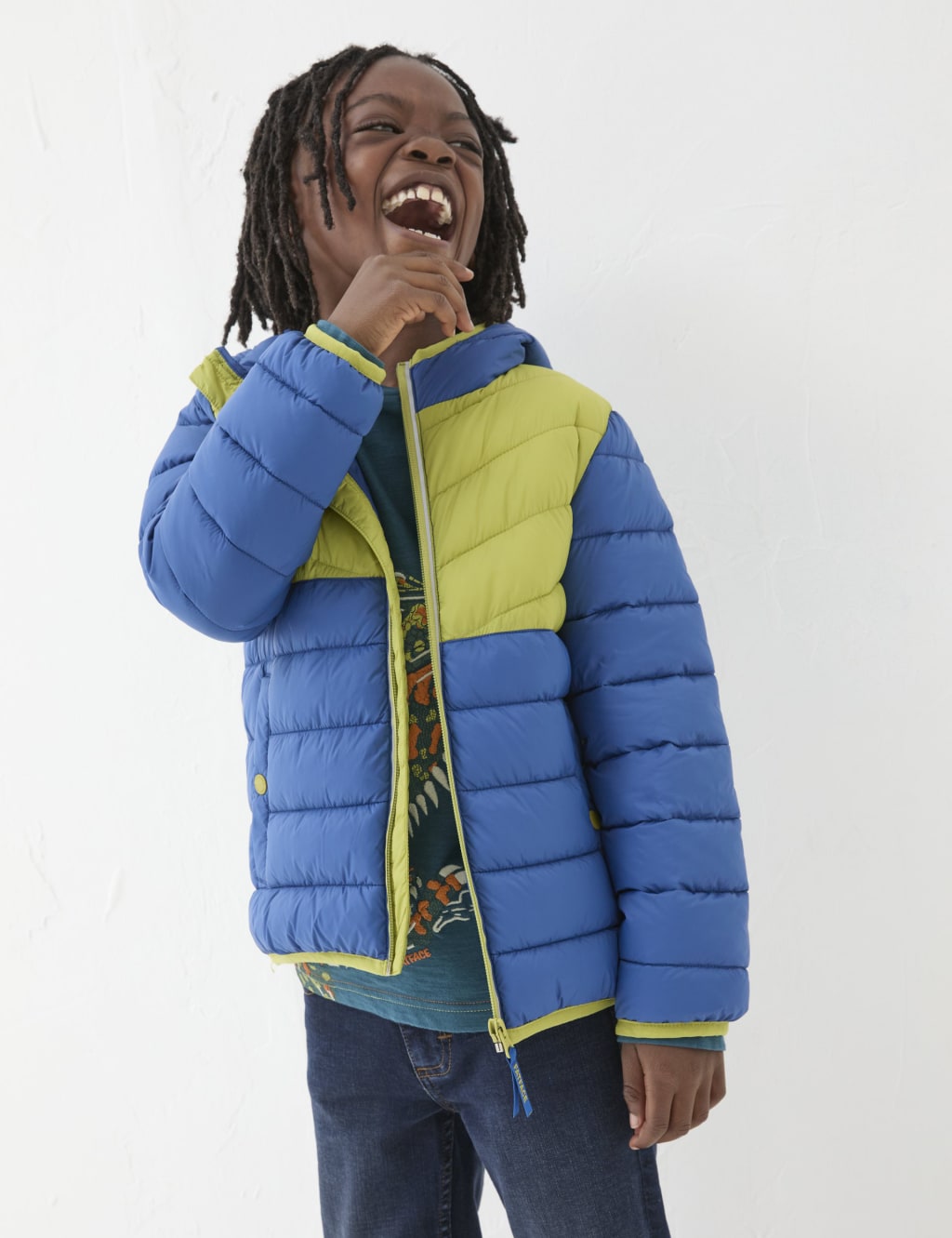Hooded Puffer Jacket 3 13 Yrs FatFace M S