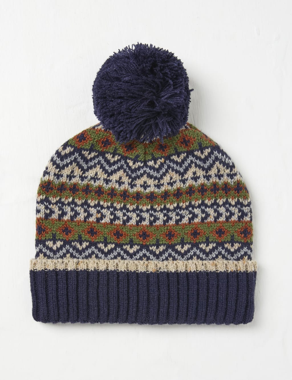 Kids' Jacquard Bobble Hat with Wool | FatFace | M&S