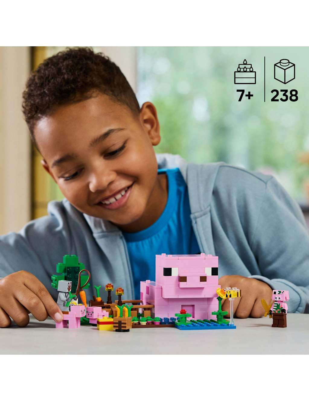 LEGO® Minecraft The Baby Pig House Toy for Kids (7+ Yrs) 4 of 6
