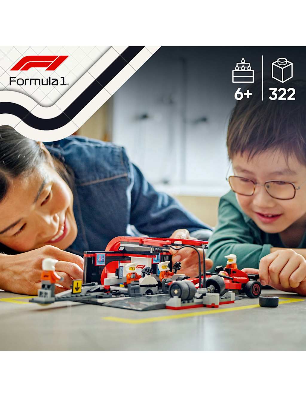 LEGO® City F1 Pit Stop & Pit Crew with Ferrari Car 60443 (6+ Yrs) 4 of 6