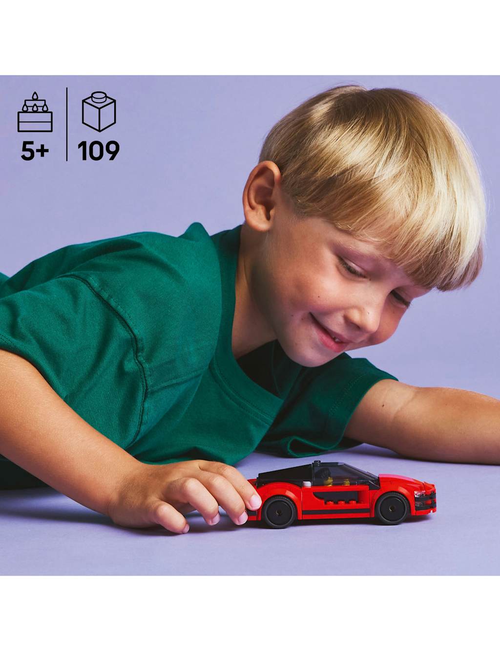 LEGO® City Red Sports Car Toy Vehicle Set  60448 (5+ Yrs) 5 of 6