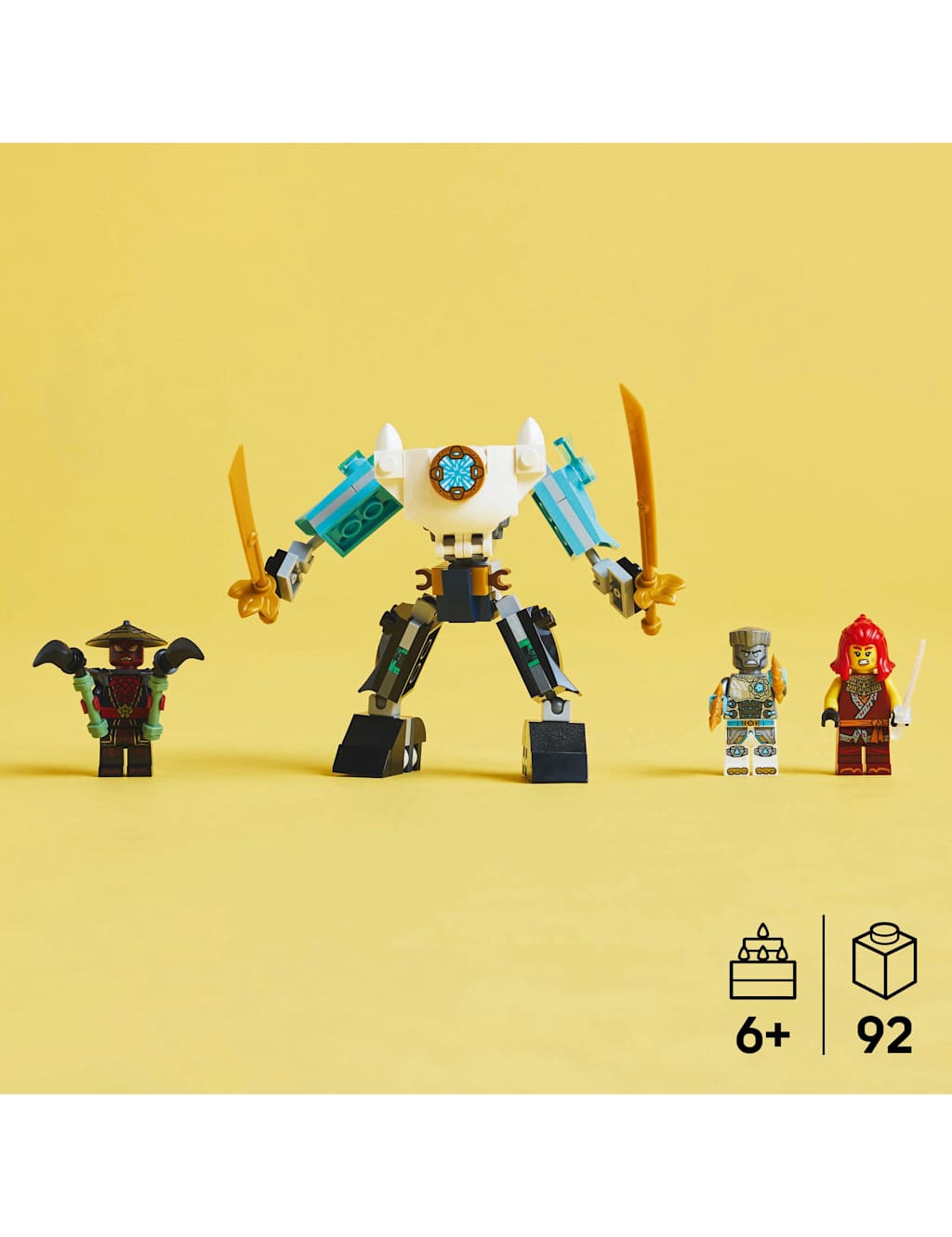 LEGO® NINJAGO Zane’s Battle Suit Mech Toy Set 71827 (6+ Yrs) 6 of 6