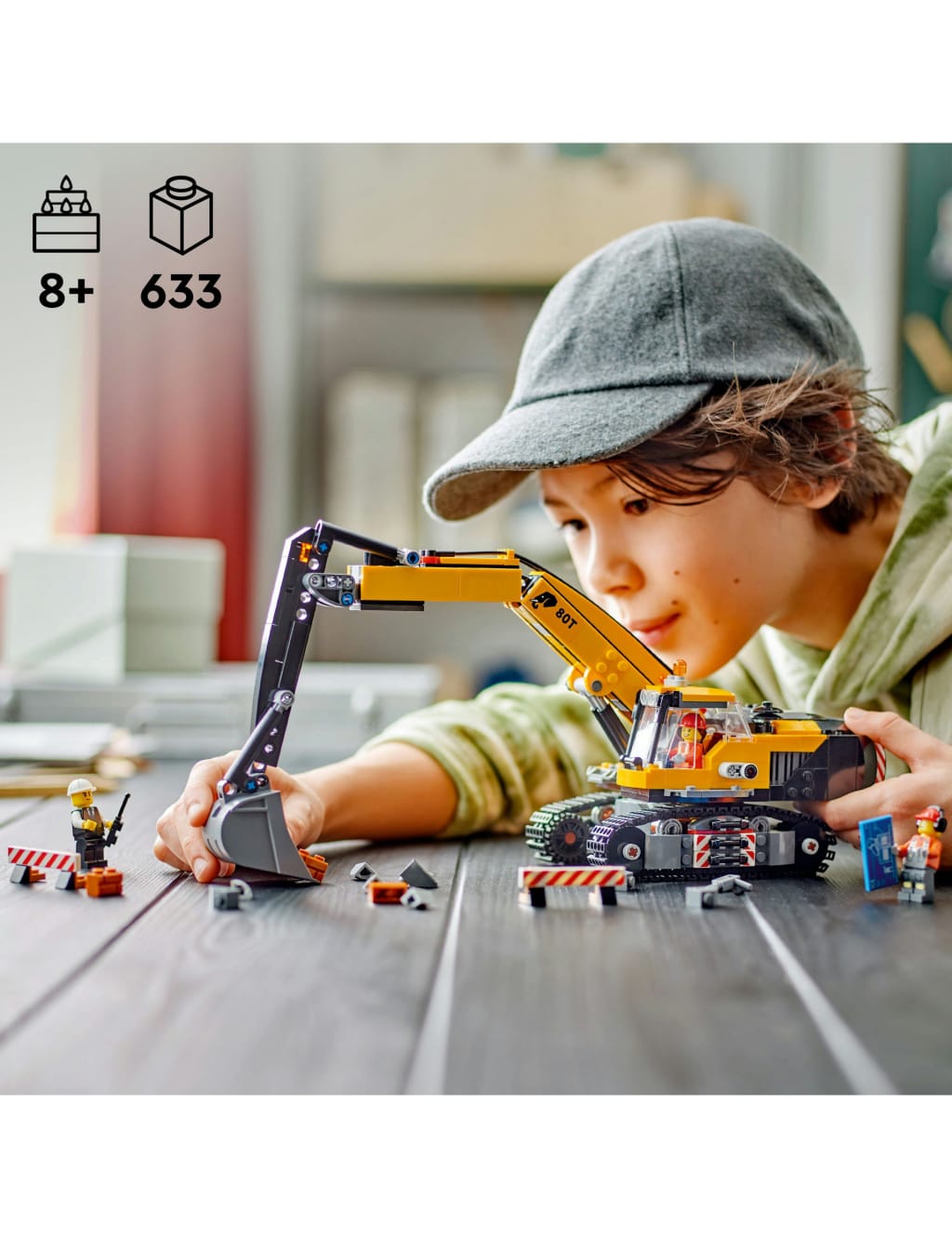 LEGO® City Yellow Construction Excavator Toy Digger 60420 (8+ Yrs) 3 of 5
