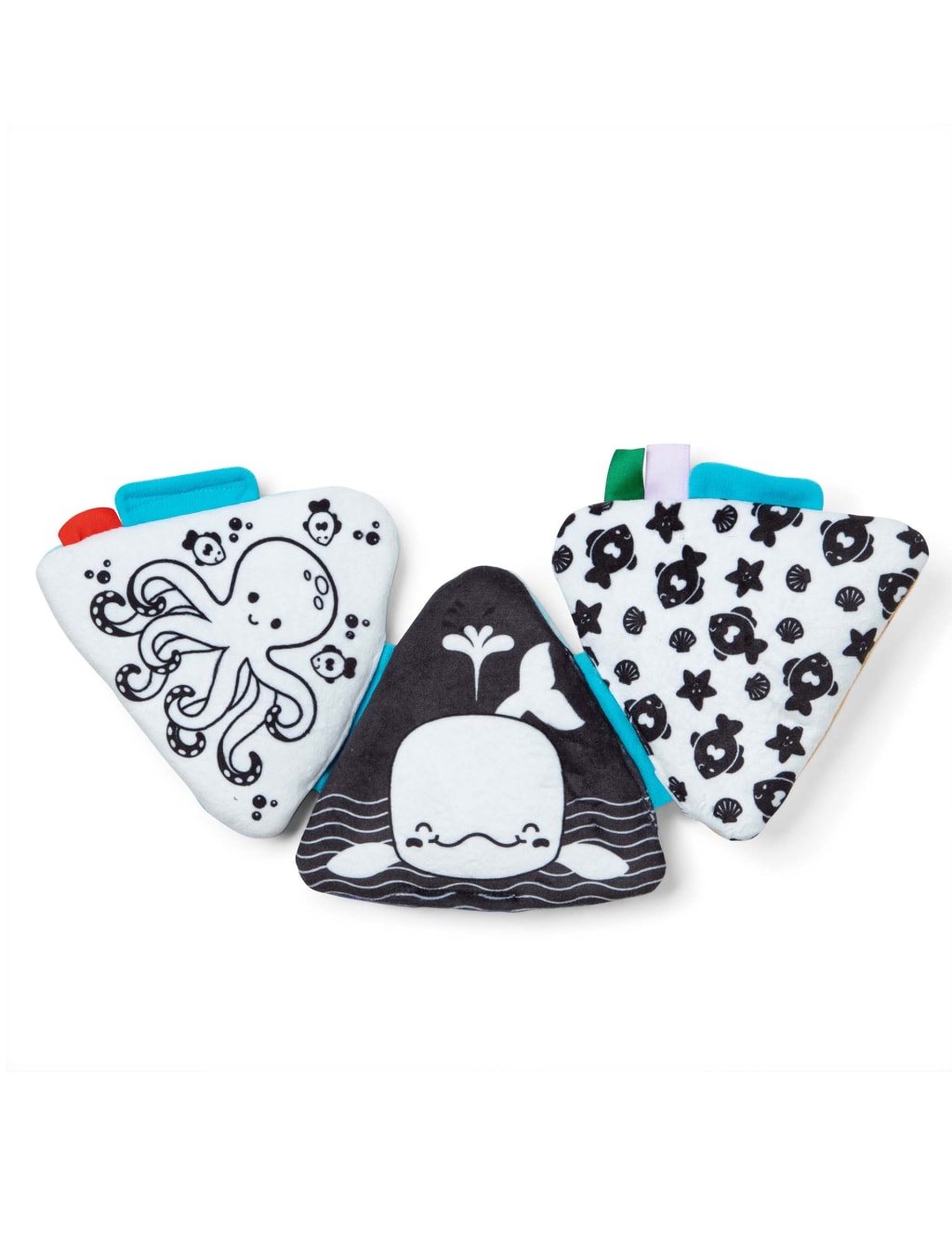 Ocean Tummy Time Triangle Soft Toy 0 6 Mths
