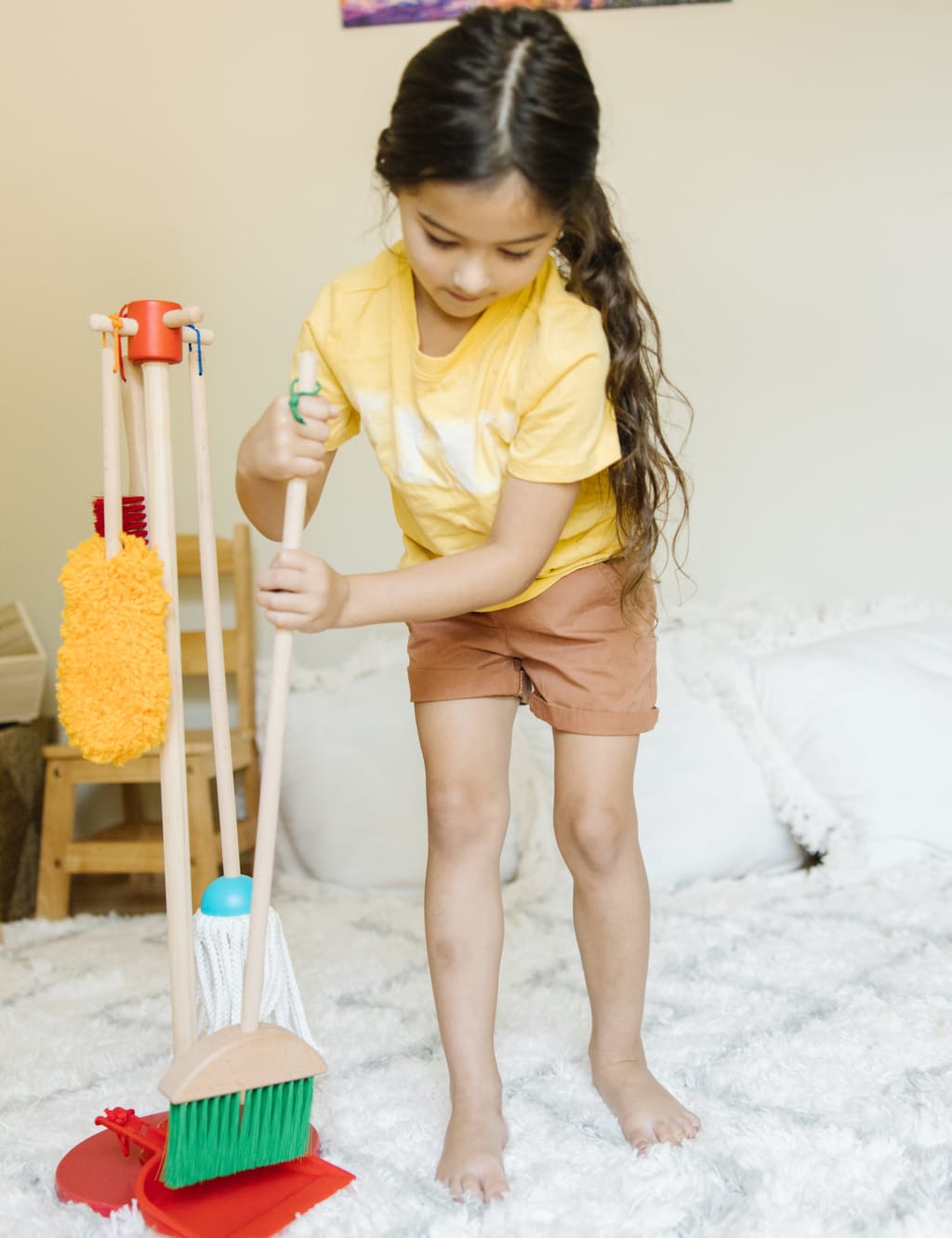 Dust Sweep Mop Cleaning Play Set 3 6 Yrs Melissa Doug M S