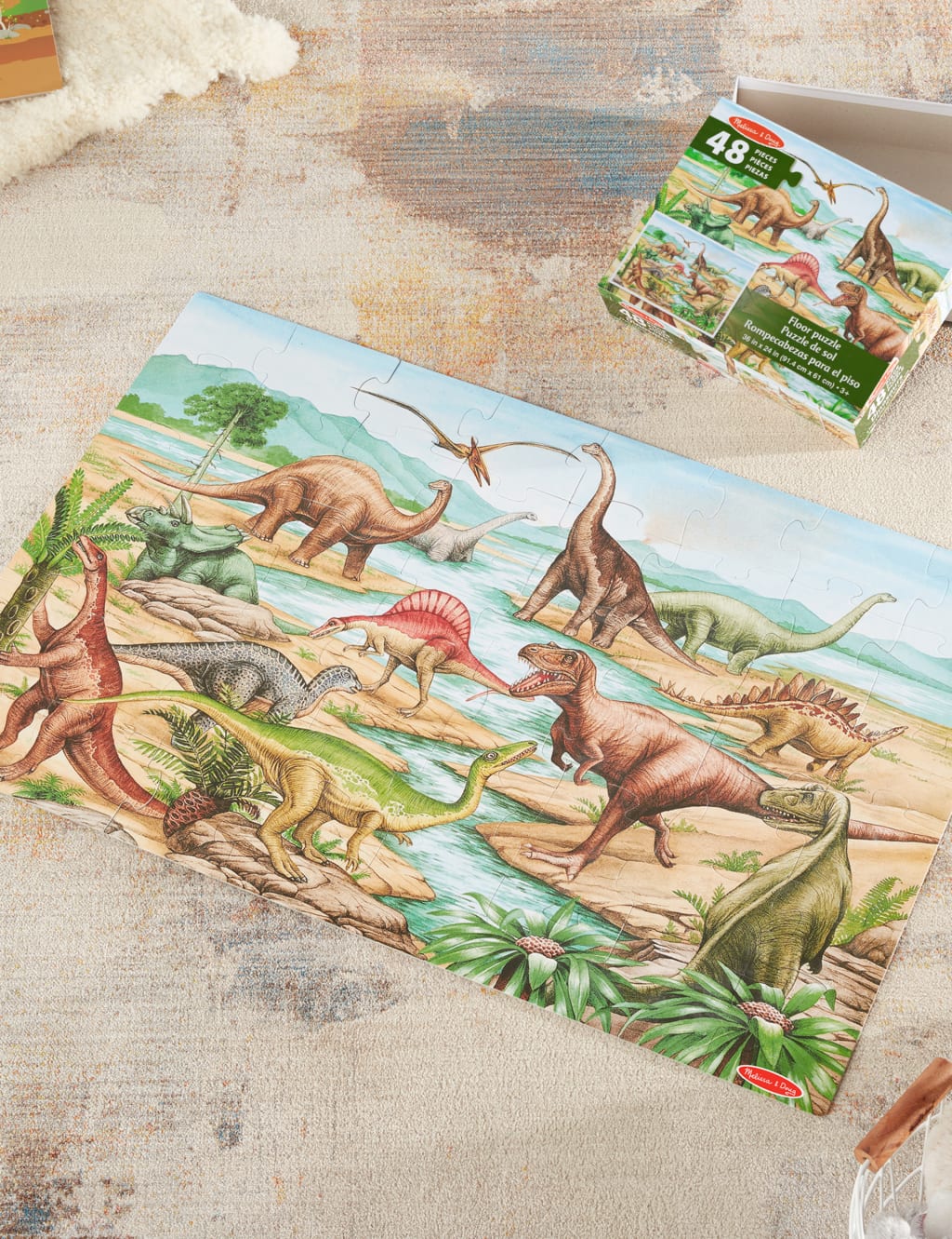 Melissa and doug dinosaur puzzle cheap