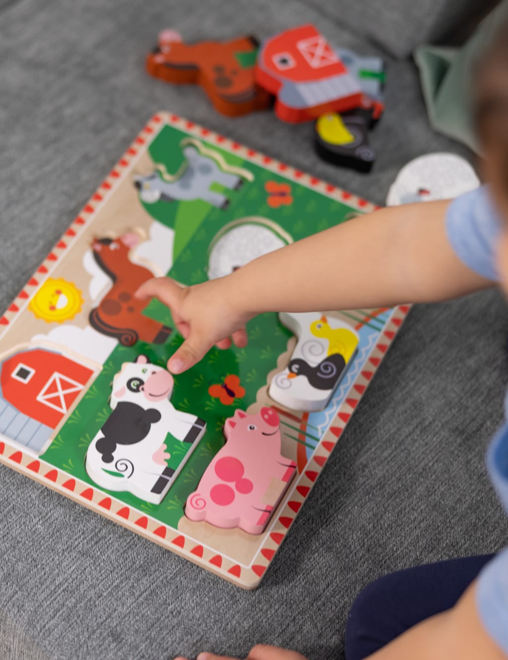 Farm Chunky Puzzle 3 7 Yrs Melissa Doug M S