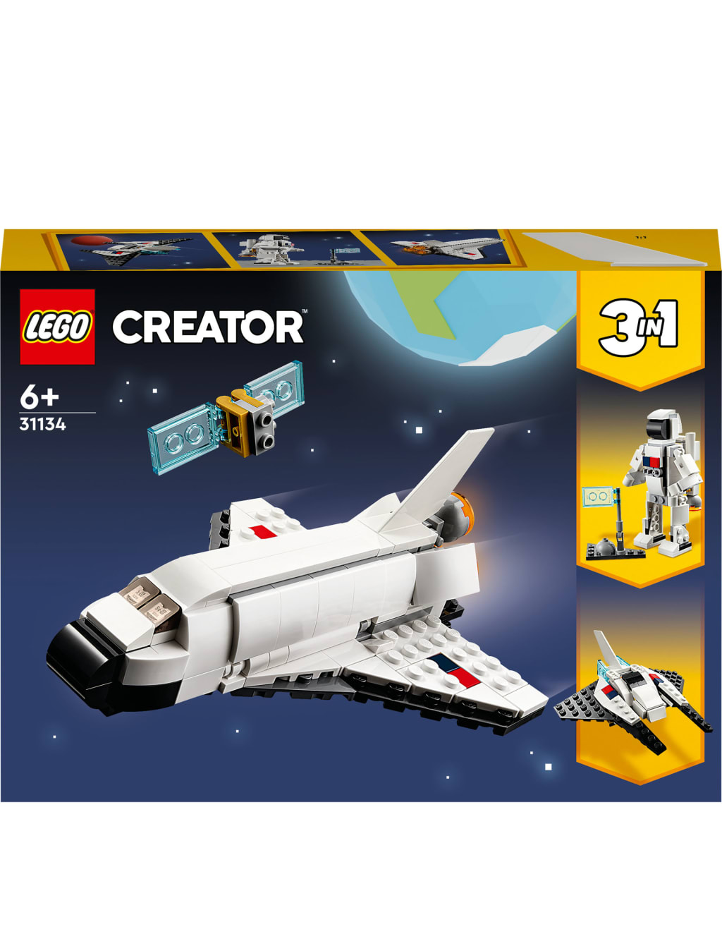 LEGO® Creator 3 in 1 Space Shuttle Toy Set 31134 (6+ Yrs) 3 of 6