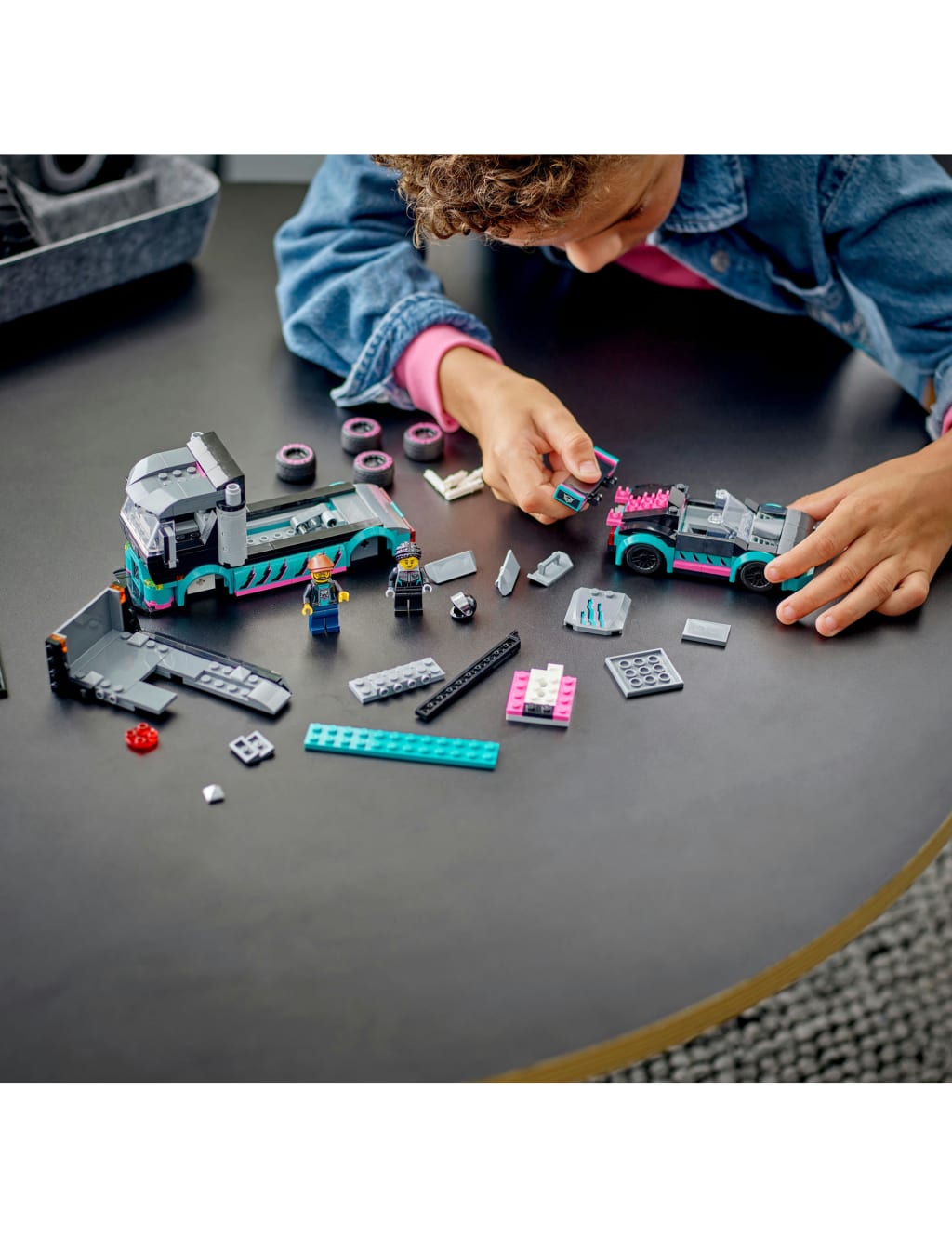 Lego race car truck hot sale