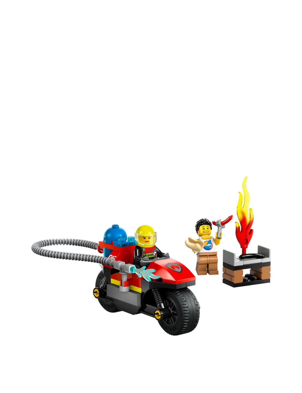 LEGO City Fire Rescue Motorcycle Building Set 60410 4 Yrs Lego M S