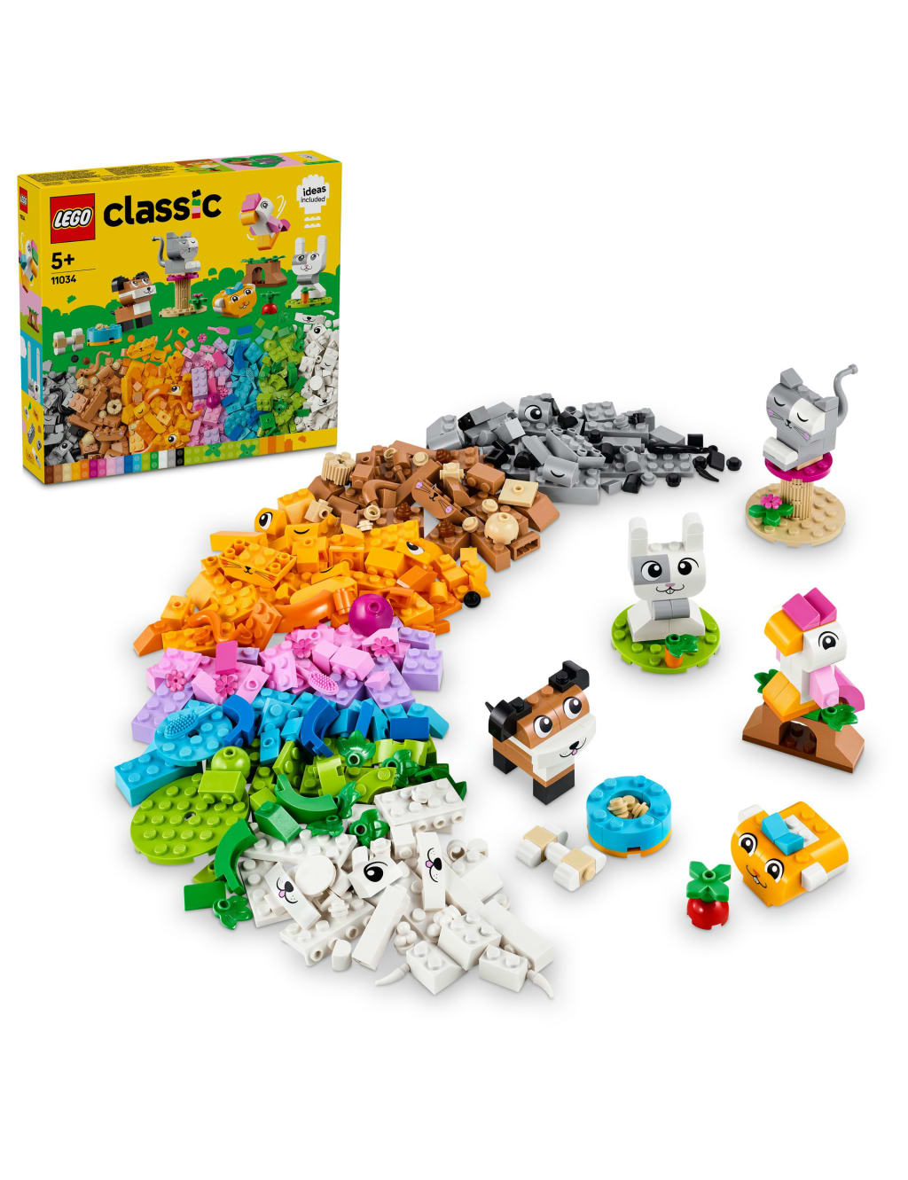 LEGO Classic Creative Pets Buildable Animal Toy 11034 5 Yrs Lego M S