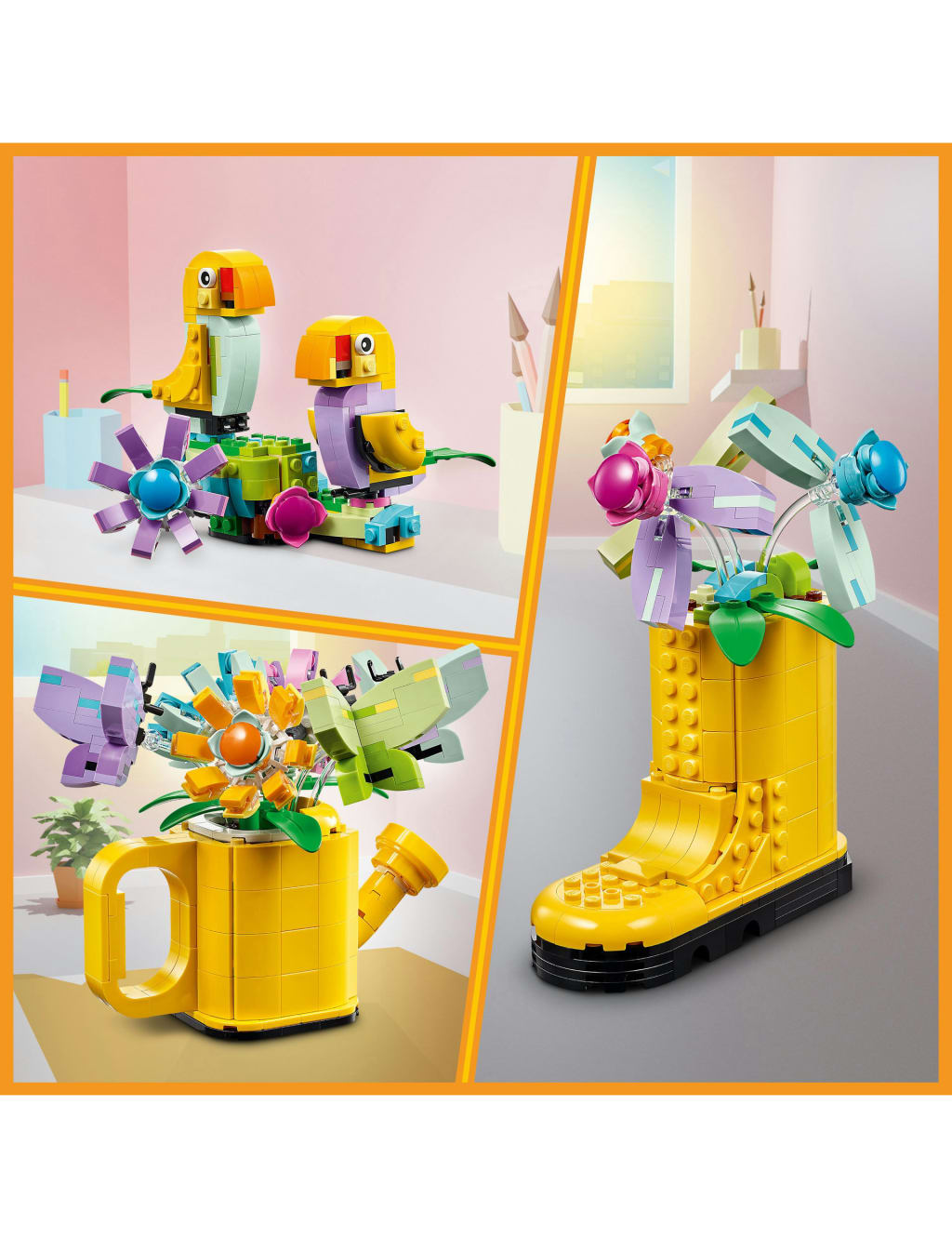 LEGO Creator Flowers in Watering Can 3in1 Toy 31149 8 Yrs Lego M S
