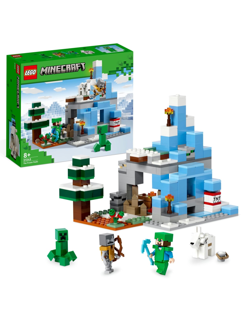 LEGO Minecraft The Frozen Peaks Toy Set 21243 8 Yrs