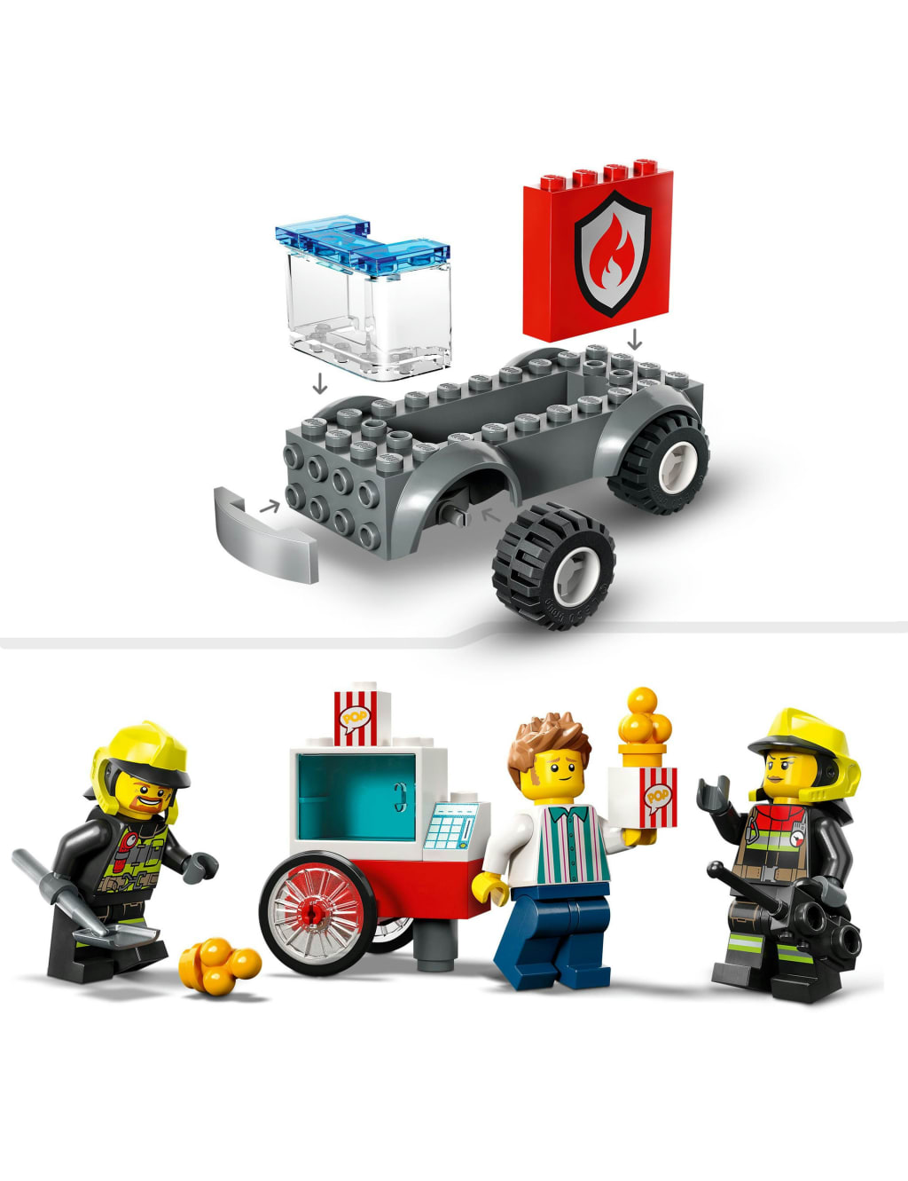 LEGO City Fire Station and Fire Engine Toys 60375 4 Yrs Lego M S