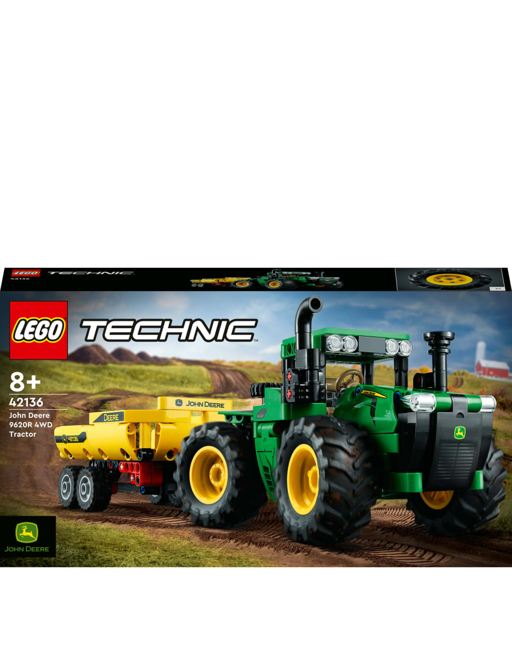 LEGO Technic John Deere 9620R 4WD Tractor 42136 8 yrs Lego M S