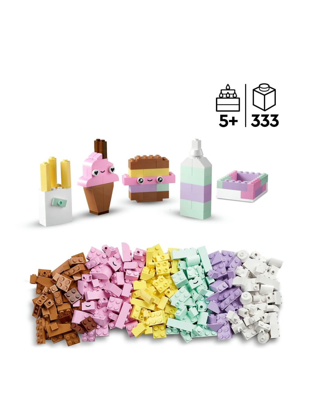LEGO® Classic Creative Pastel Fun Building Toys 11028 (5+ Yrs) 3 of 6