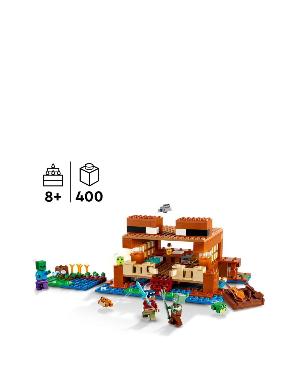 LEGO Minecraft The Frog House Toy with Animals 21256 8 Yrs Lego M S